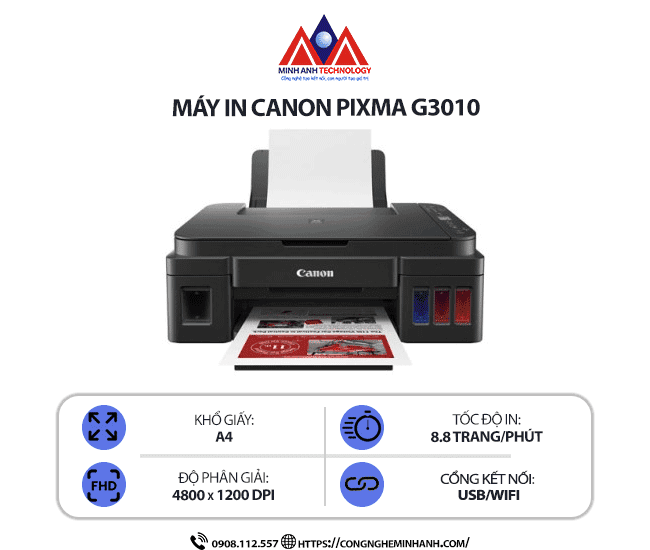 Ưu điểm nổi bật của Canon Pixma G2010 và G3010